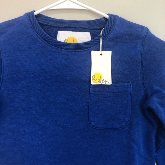 Boden royal blue Boys sweater 5-6 y, 100% cotton, brand new with tag - Picture 3 of 8